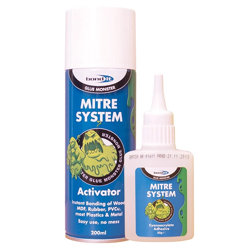 Bond-It Mitre Kit · 50g Adhesive + 200ml Activator
