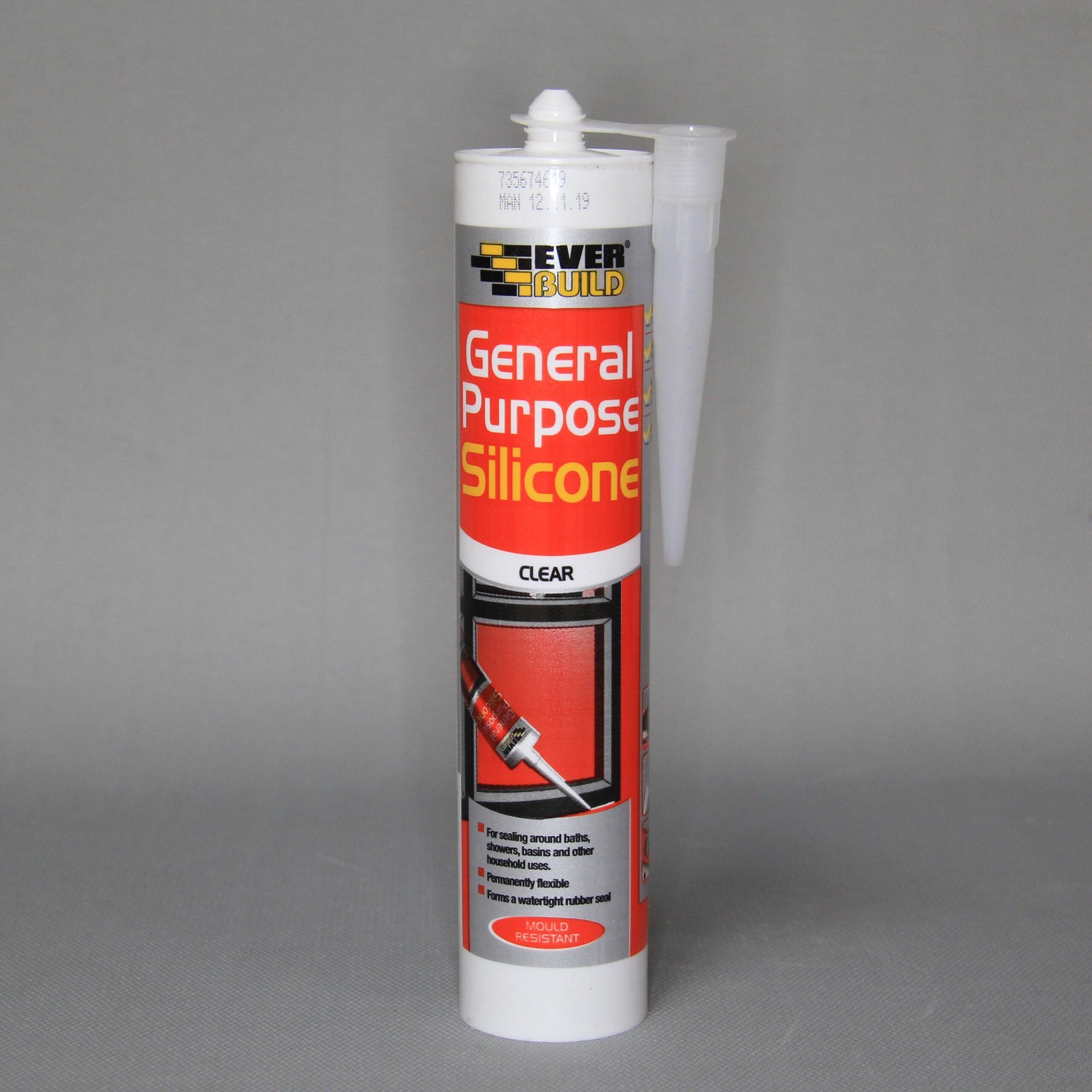 Everbuild General Purpose Clear Silicone