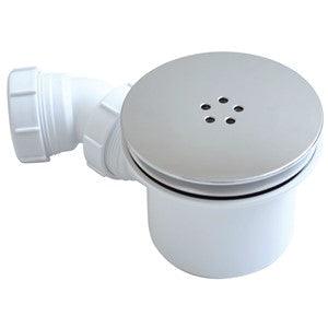 KP90STCP - KeyPlumb - 90mm Fast Flow Shower Trap - Chrome Plated — representative product photograph