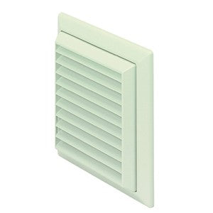 VKC244W - Fixed Louvre Wall Terminal - White — representative product photograph