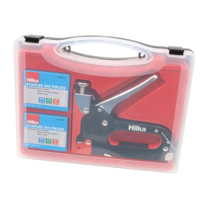 Hilka 3 in 1 Staple Gun Kit with 600 Staples