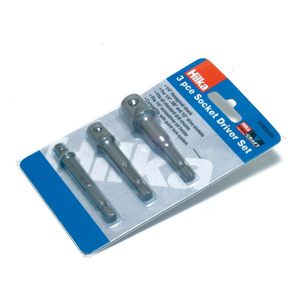 Hilka 3 pce Socket Adaptor
