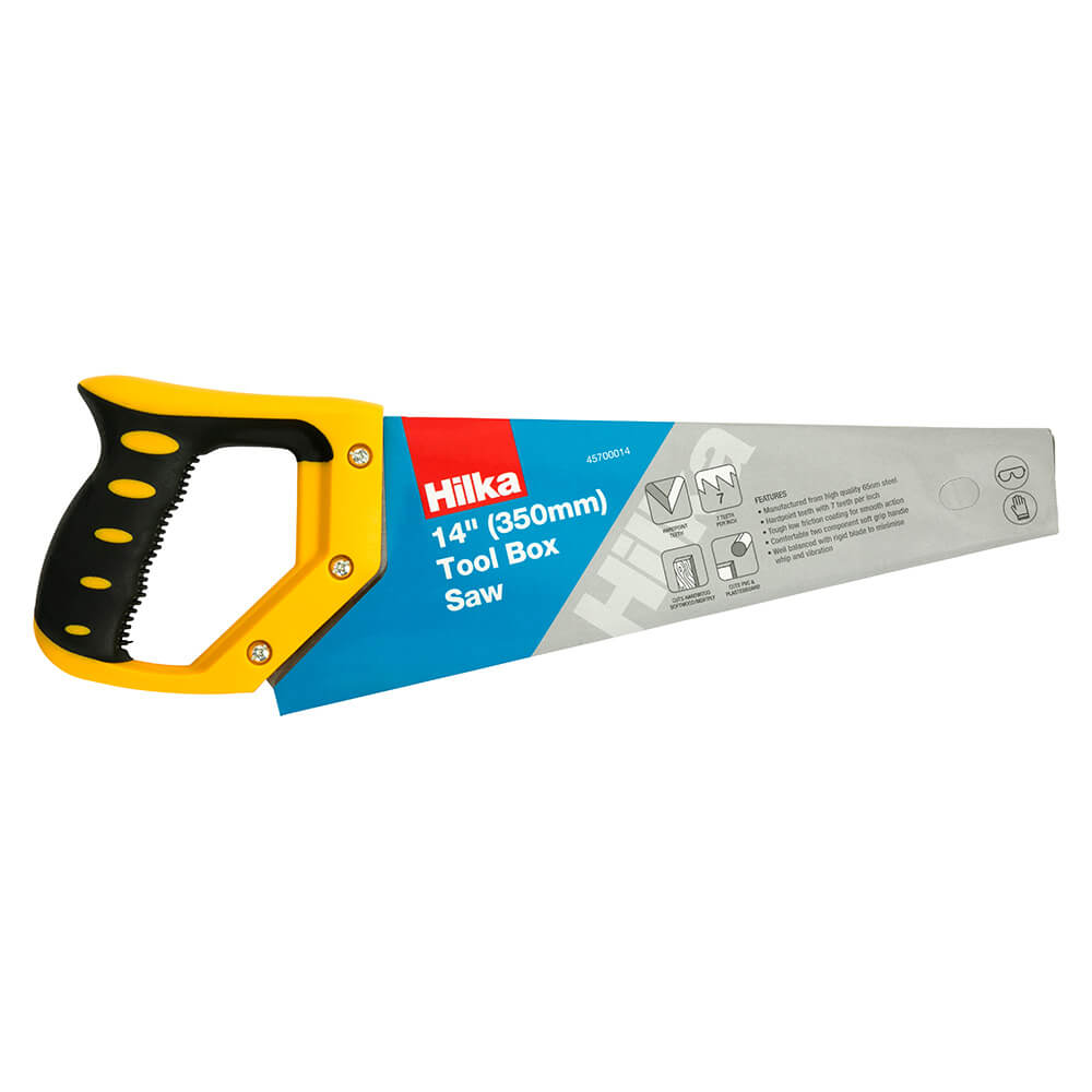 Hilka 14" Toolbox Saw Hardpoint Teeth 7TPI