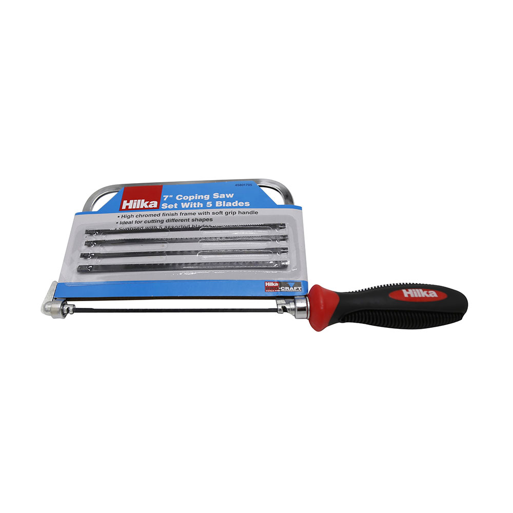 Hilka 7” Coping Saw Set with 5 Blades