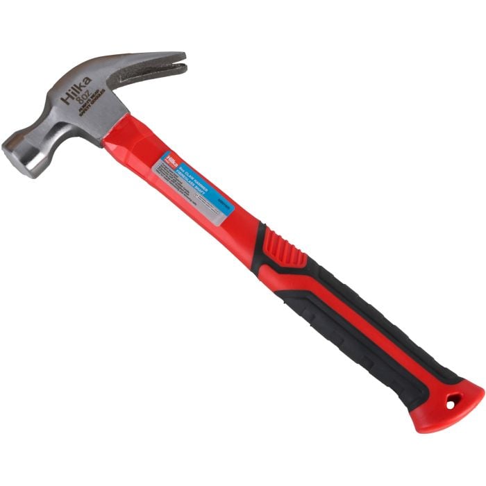 Hilka 8oz Claw Hammer Fibre Glass Shaft