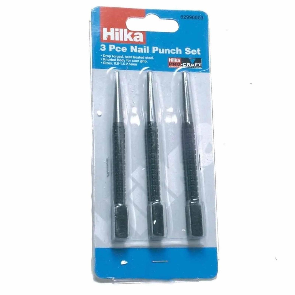 Hilka 3 pce Nail Punch Set