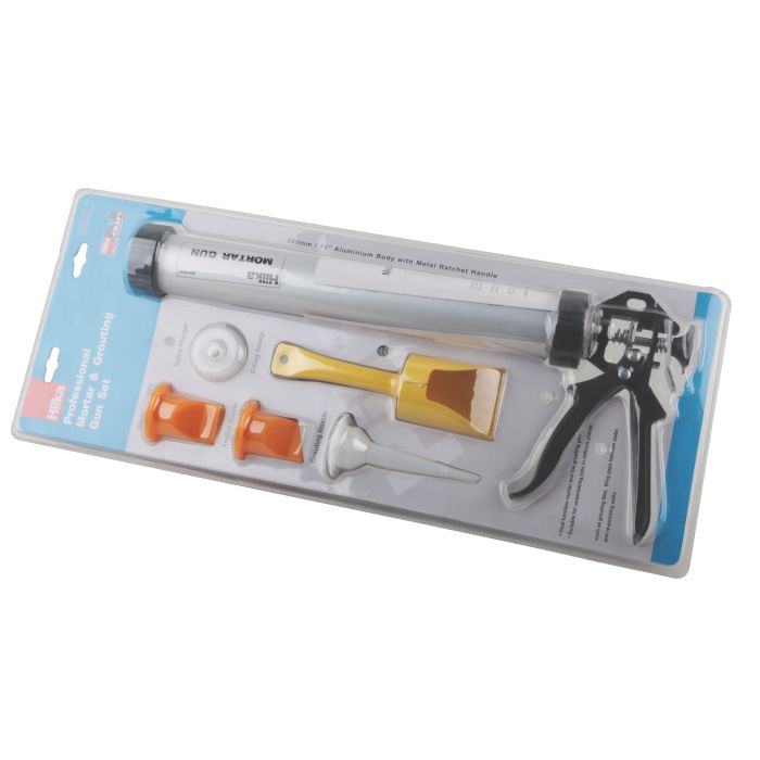 Hilka Professional Mortar & Grouting Gun Set