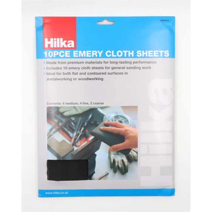 Hilka 10 pce Emery Cloth Sheets