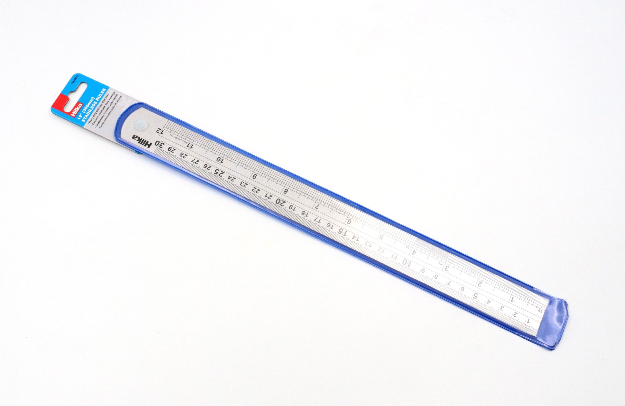 Hilka 12" (300mm) Matt Stainless Ruler