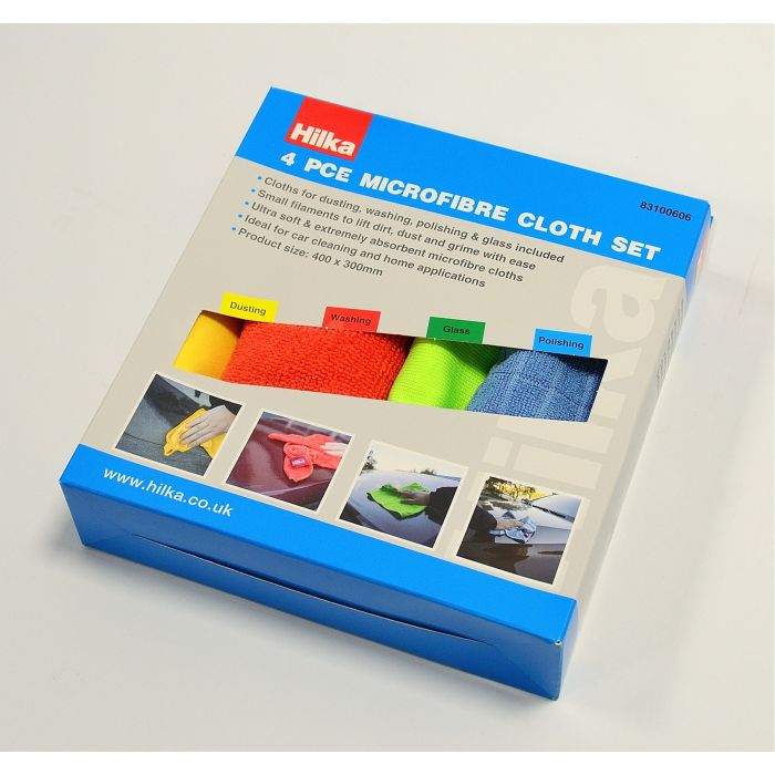 Hilka 4 pce Microfiber Cloth Set