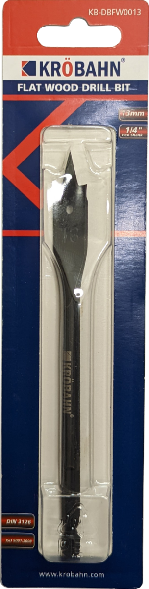 Krobahn Flat wood drill bit - 13mm