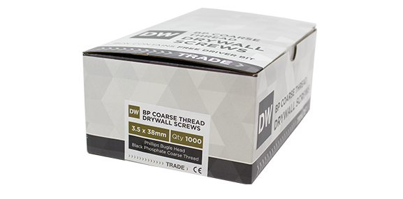 Samac black coarse-thread drywall screws range