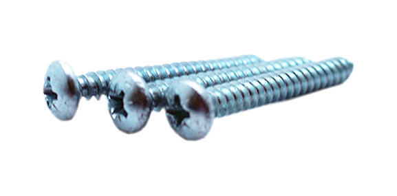 Samac 1½ × 10 BZP Pozi Pan-Head Self-Tapping Screws