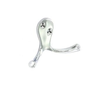 Securit Double Robe Hook - Chrome, 75mm