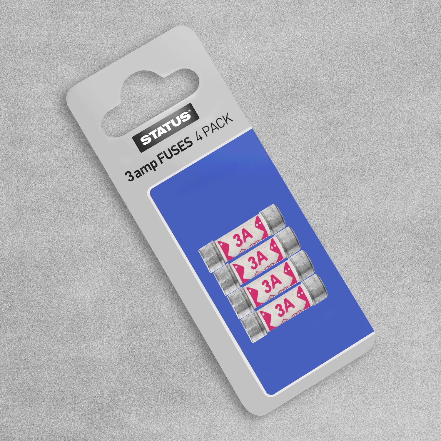 3 AMP 4pk Fuses Status Blister Card