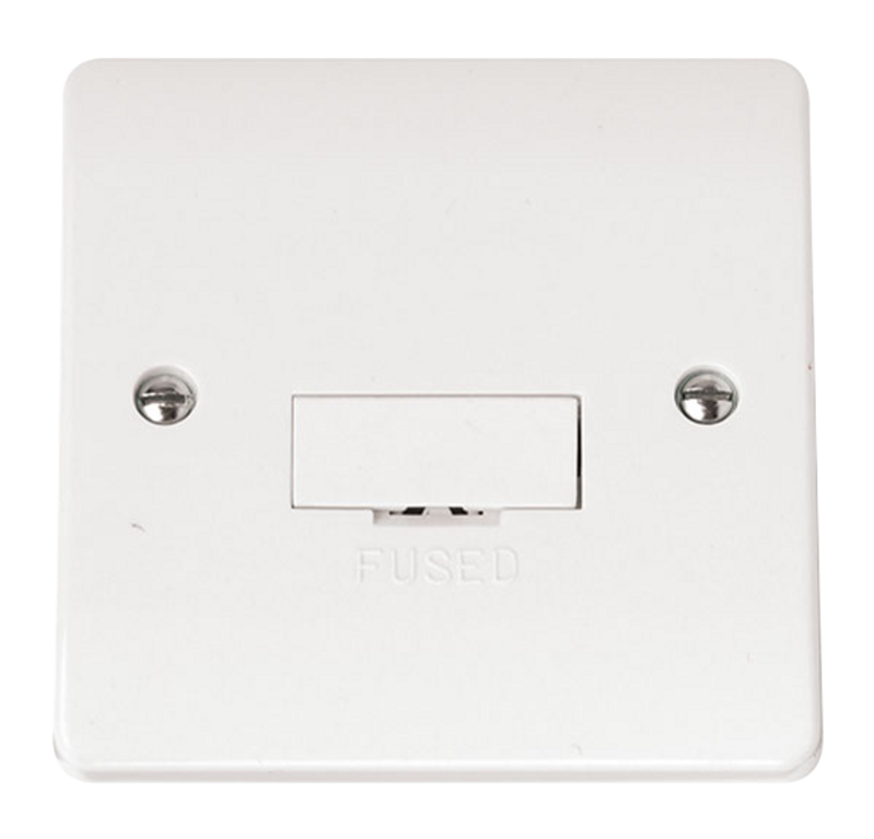 S 13Amp Unswitched Connection Unit 1pk