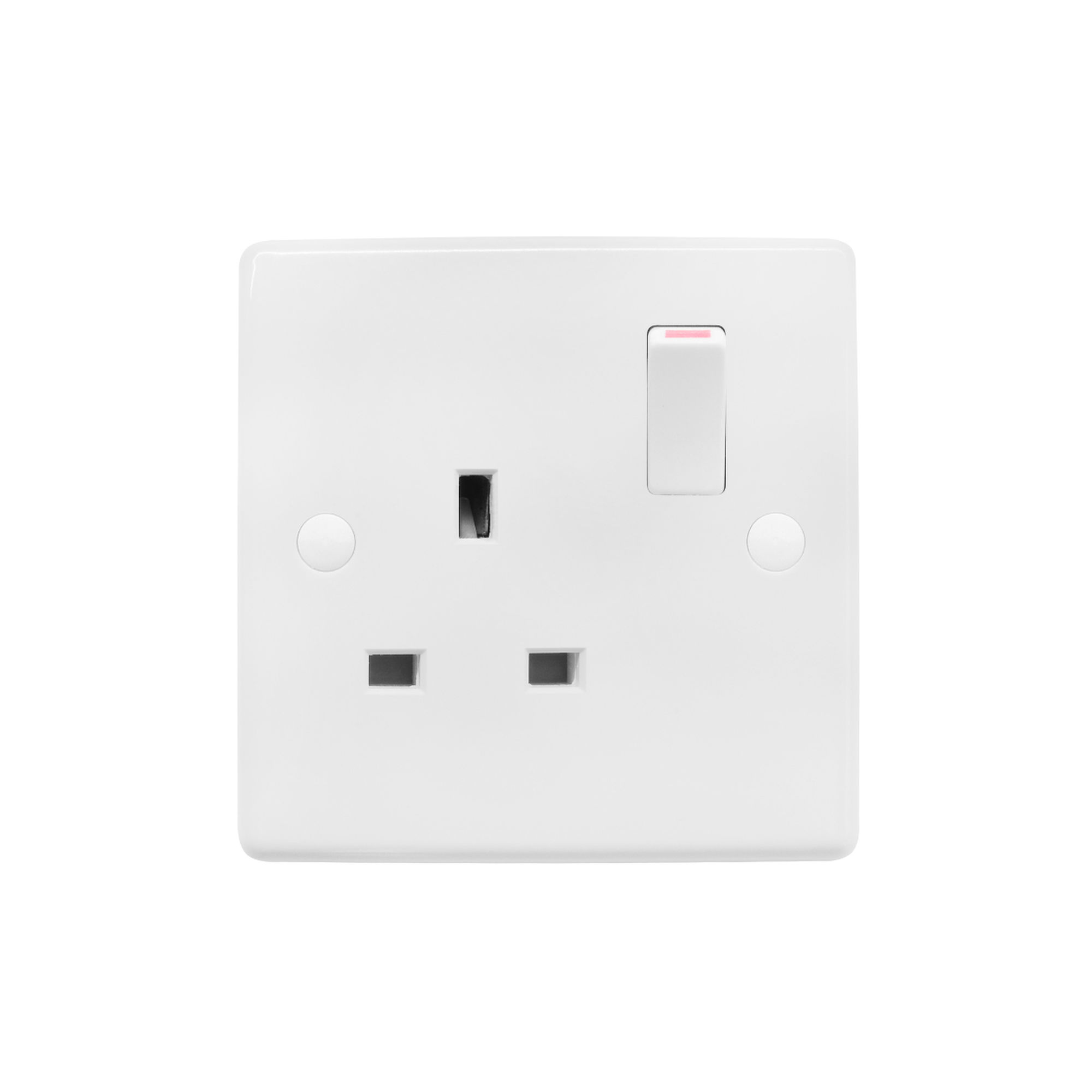Status 1 Gang 13A Switched Wall Socket P Bag HD