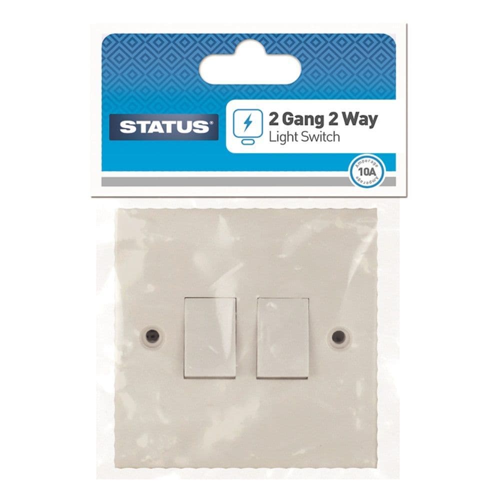 Status 2 Gang 2 Way Light Switch CDU X 10
